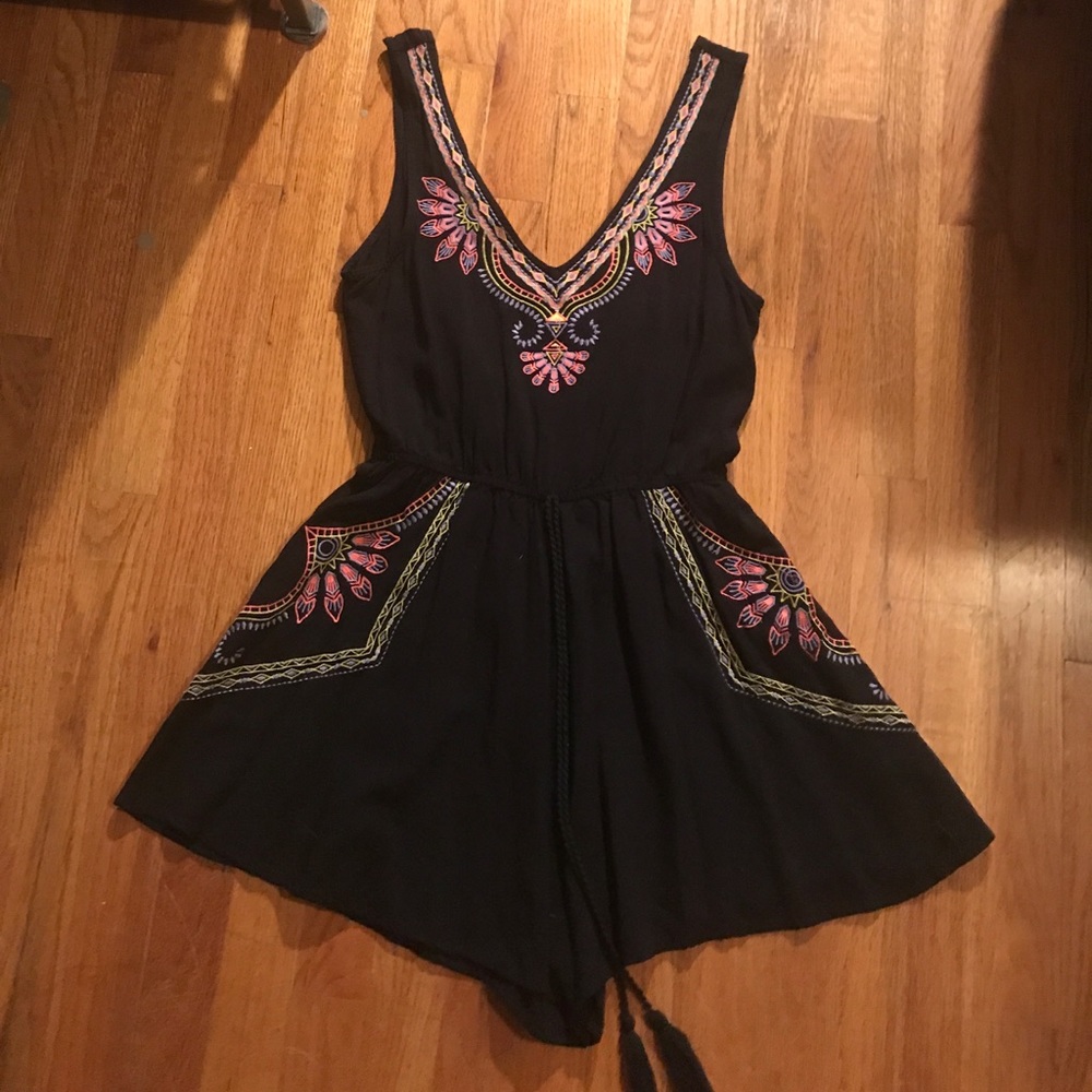 ModCloth Embroidered Romper