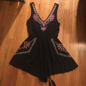 ModCloth Embroidered Romper
