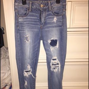 American eagle cropped jeans