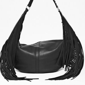 Fringe Detailed Hobo Bag