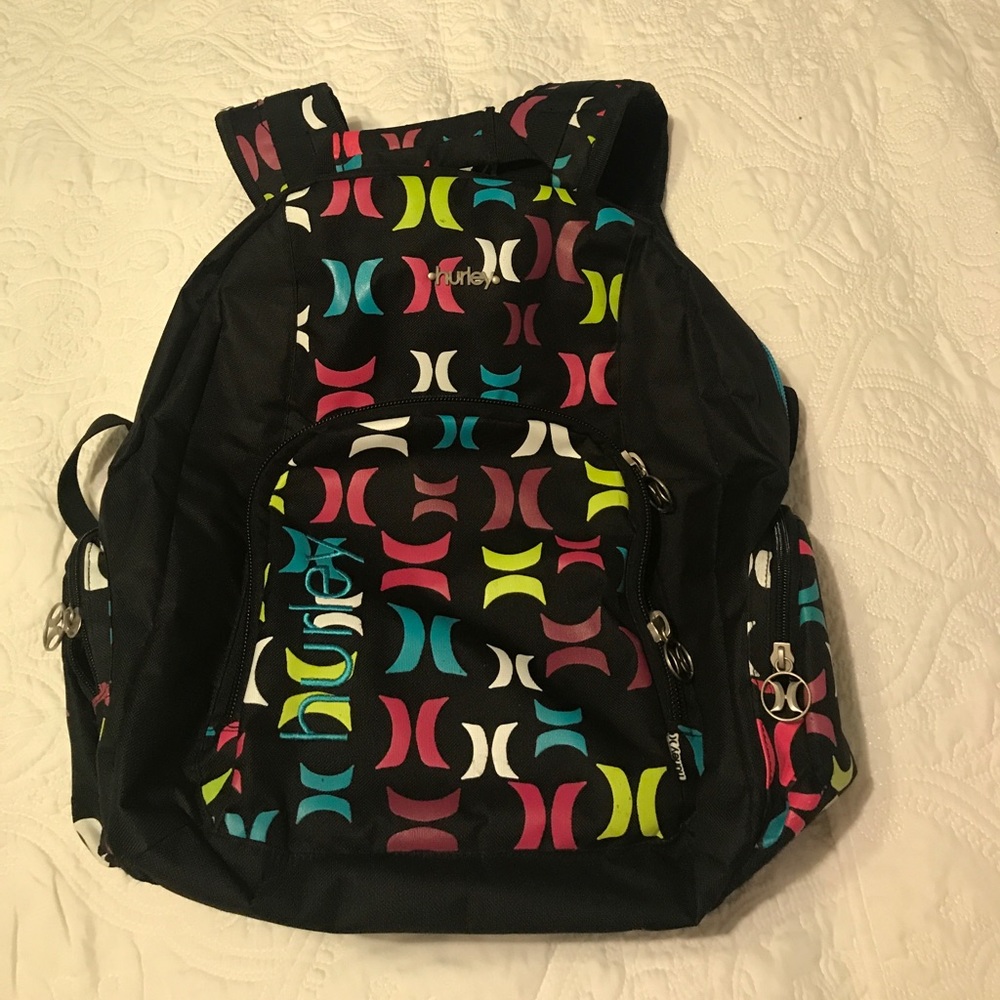 Hurley Backpack💙💚💜