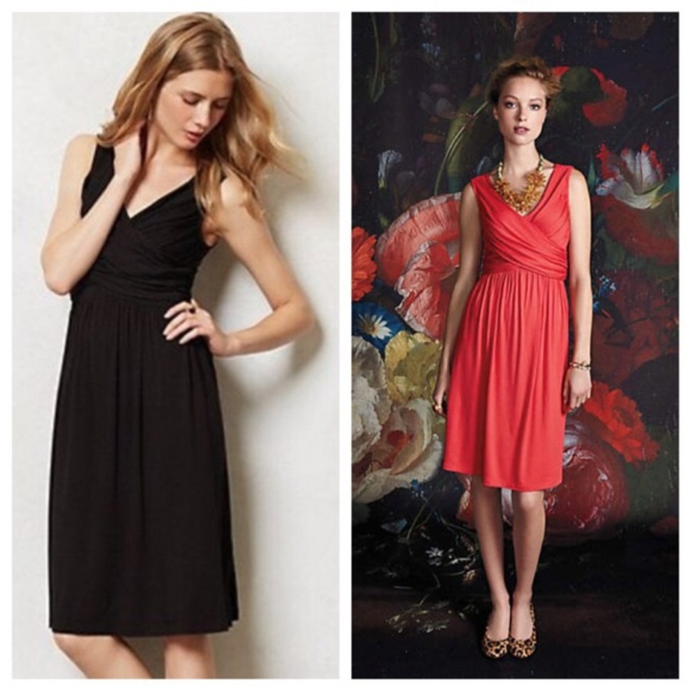 Anthropologie Elementary Jersey Dress Black NWOT