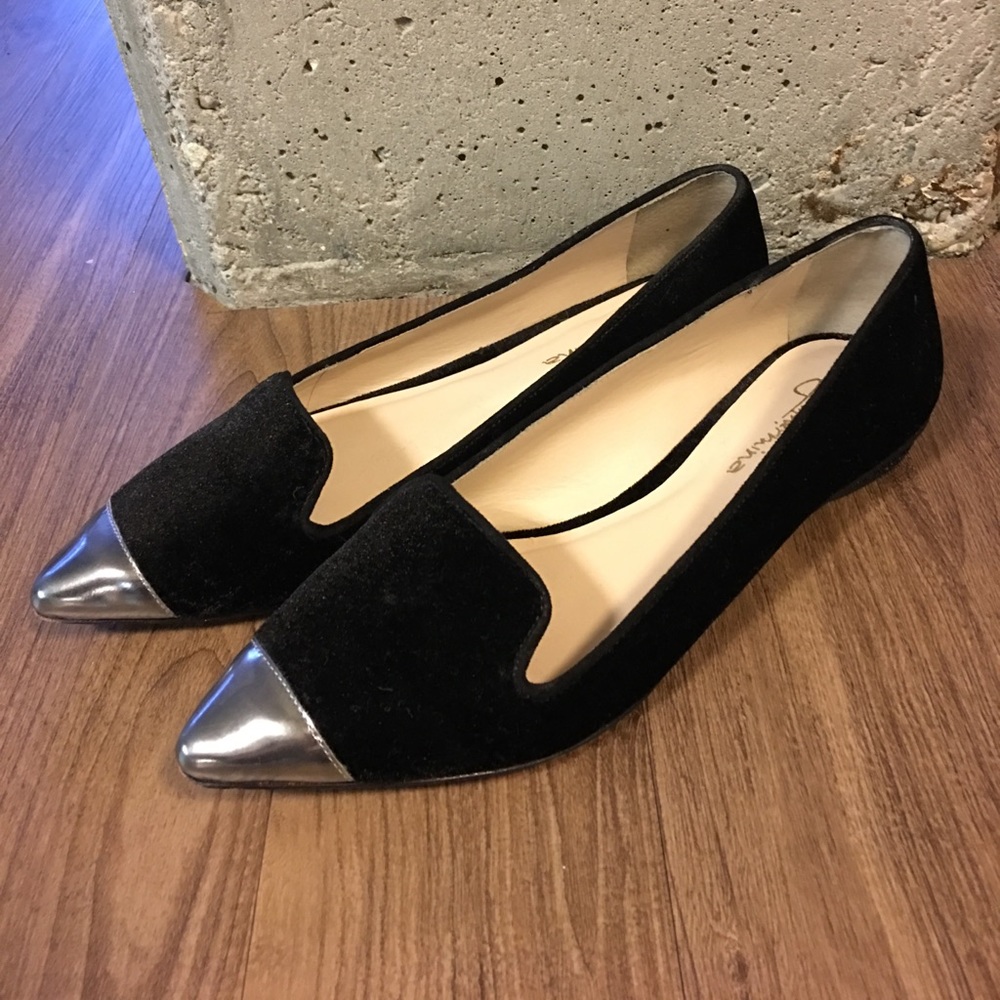 Black Velvet Smoking Slippers