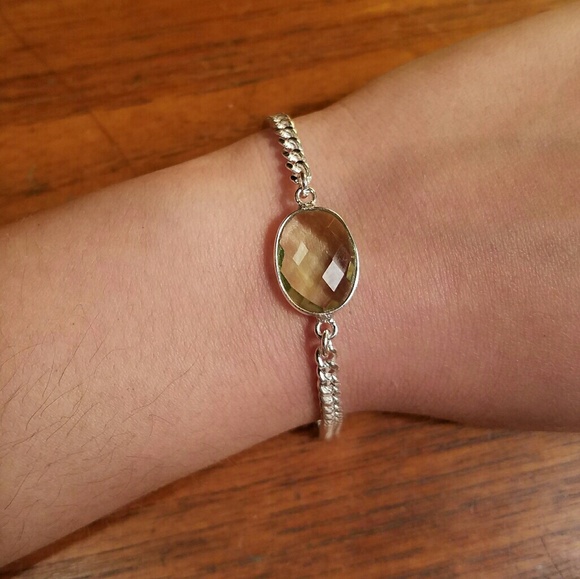 Jewelry - Sterling Silver Green Amethyst Bracelet
