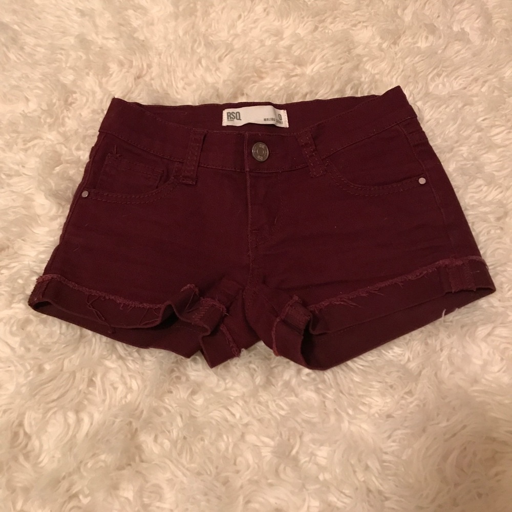 Maroon shorts