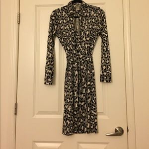 DVF animal print dress