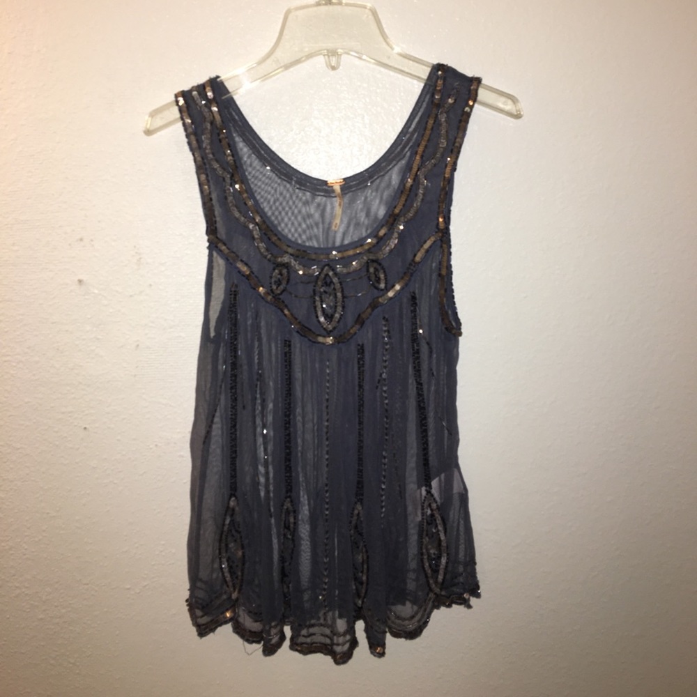 Free people beaded tank