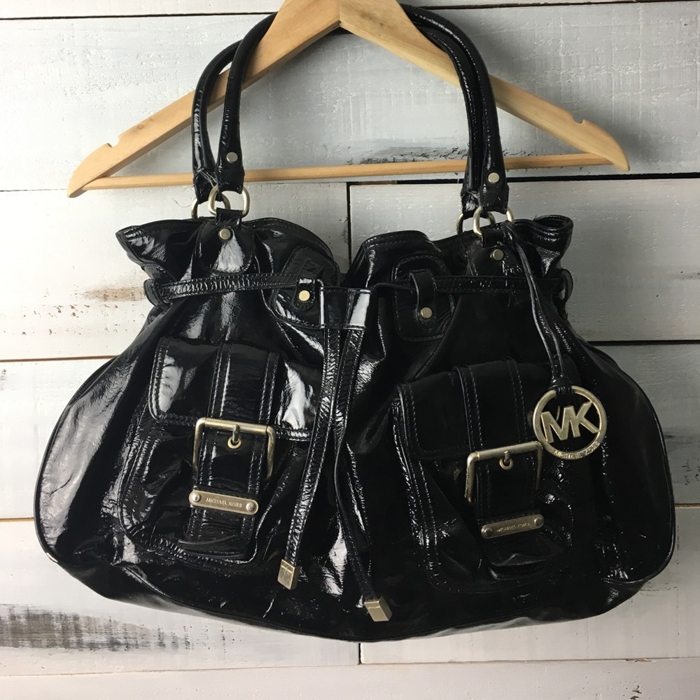 Michael Kors 'Desert' Patent Leather Satchel Purse