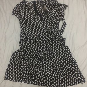 NWT Black Floral Cotton On Dress