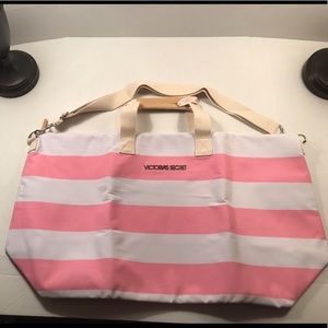 Classic Victoria's Secret Striped Large Bag