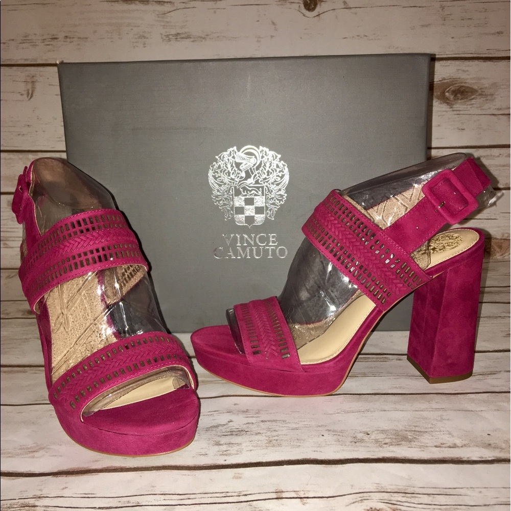 NWT Vince Camuto Jazelle Platform Sandal Sz 8M - Picture 2 of 5