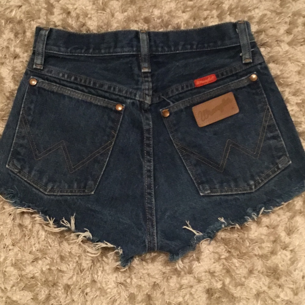 High waste jean shorts