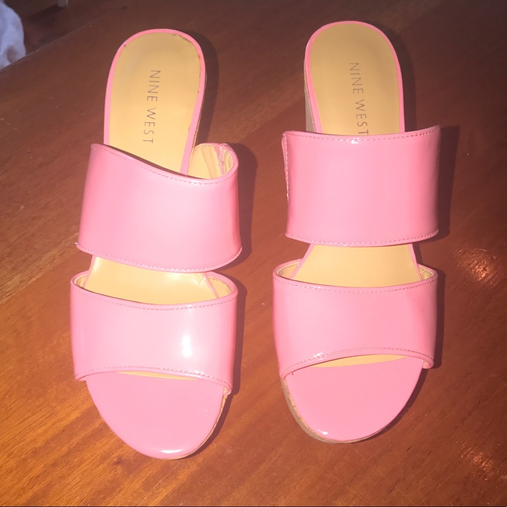 Brand new with our box Nine West wedges