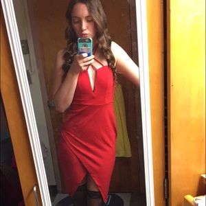 Charlotte Russe red party dress