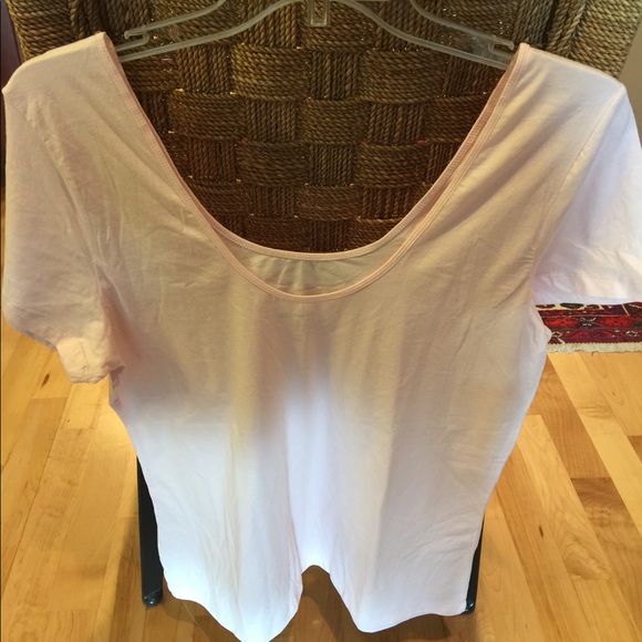 Old Navy Light Pink Double Scoop Ballet T Shirt - Picture 2 of 3