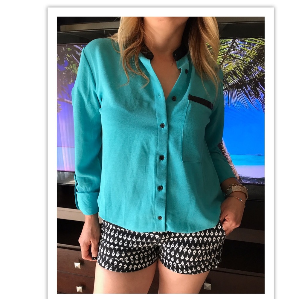 Alberto Makali Aqua Blue Top