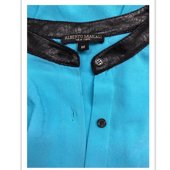 Alberto Makali Aqua Blue Top - Picture 3 of 3