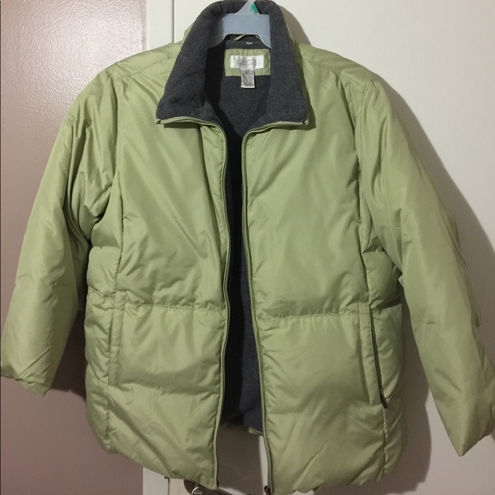 Winter Green Puff Coat