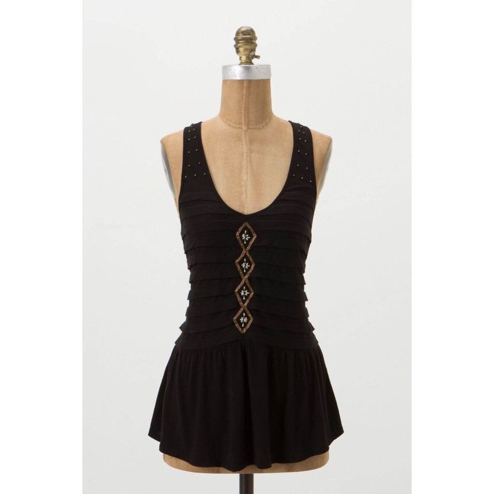 Anthropologie Beaded Abraxas Top Rick Rac