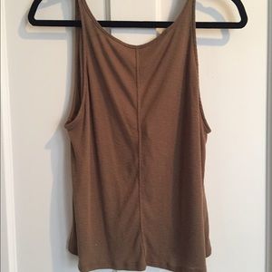 Free People Olive Green Tank
