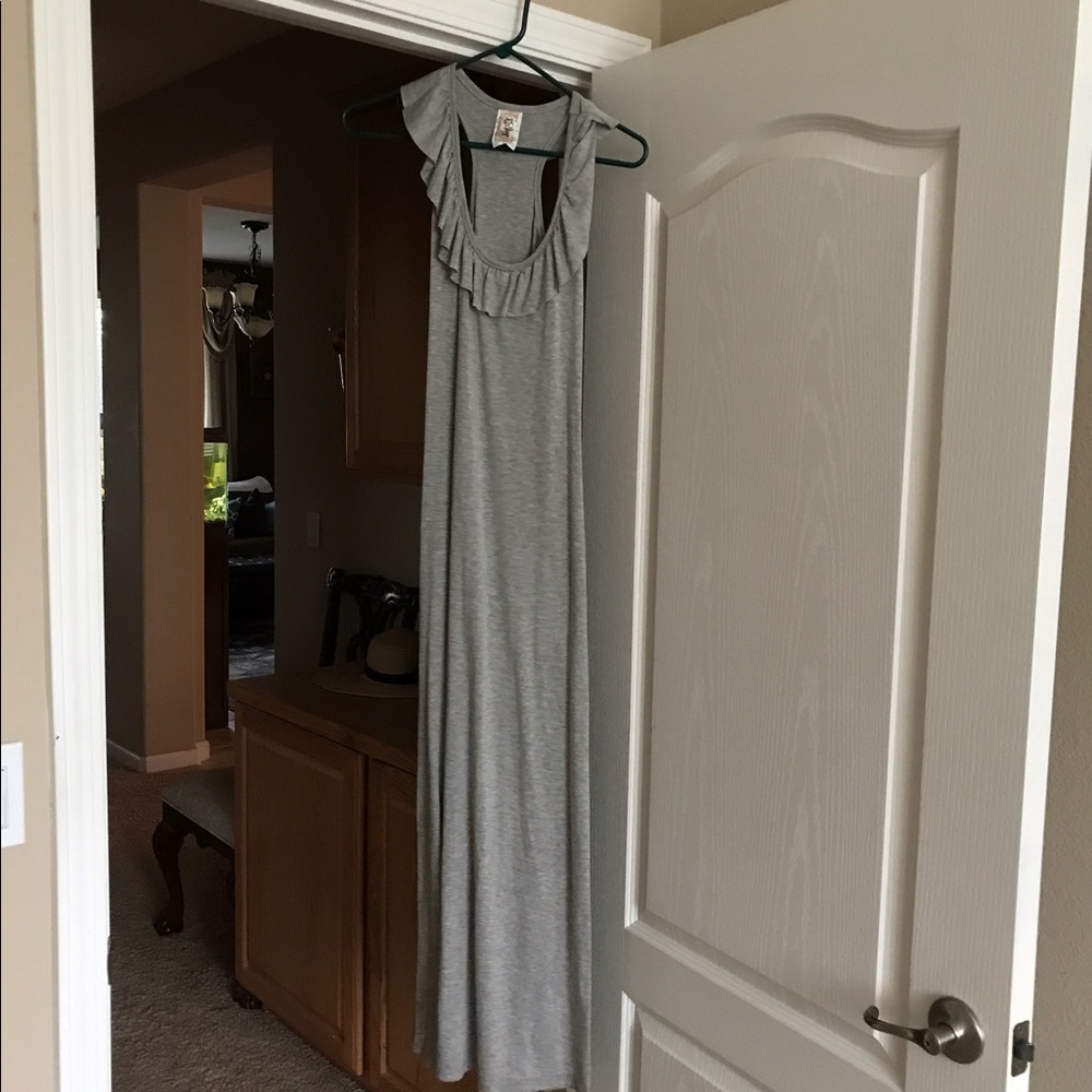 Gray maxi sundress