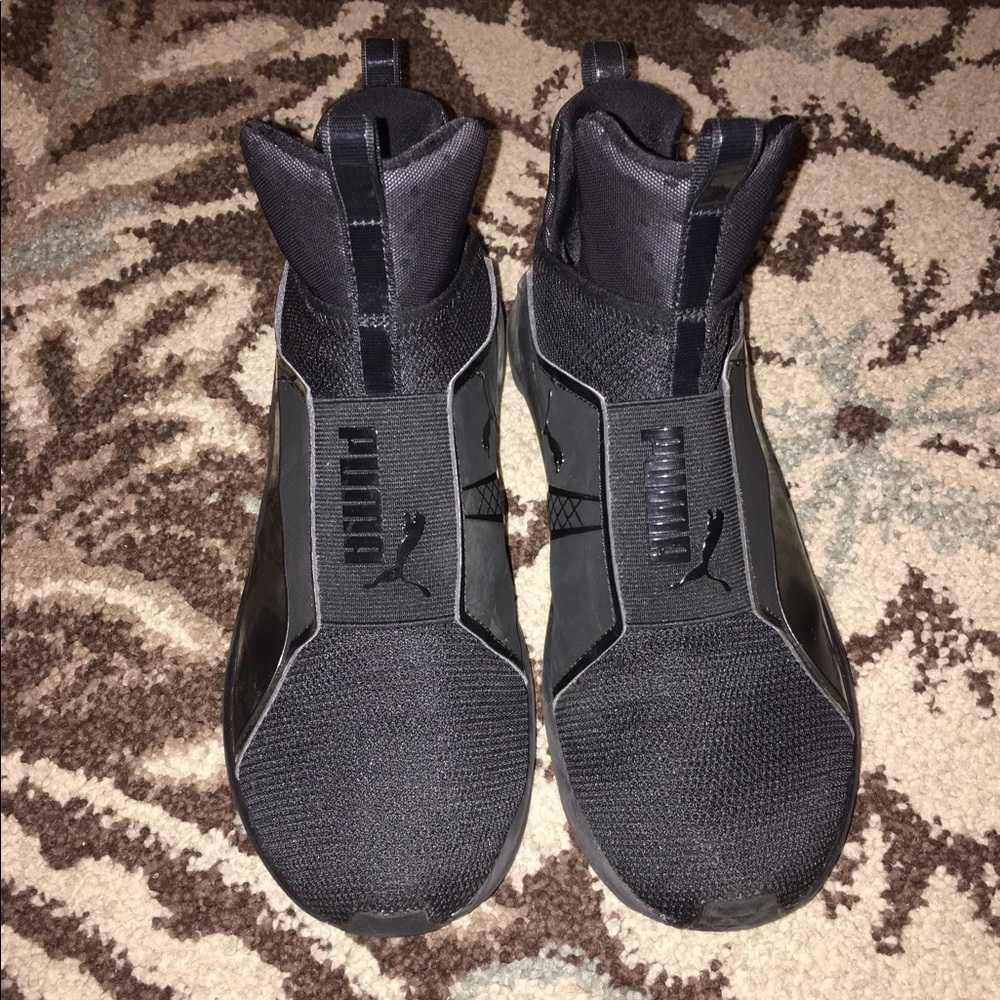 All Black Puma Fierce