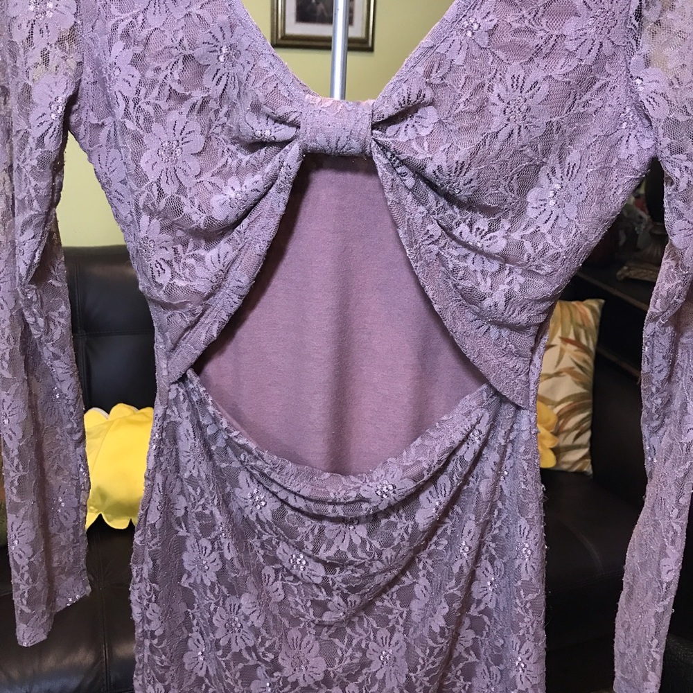 💜 Mauve Lace Bodycon Dress 💜