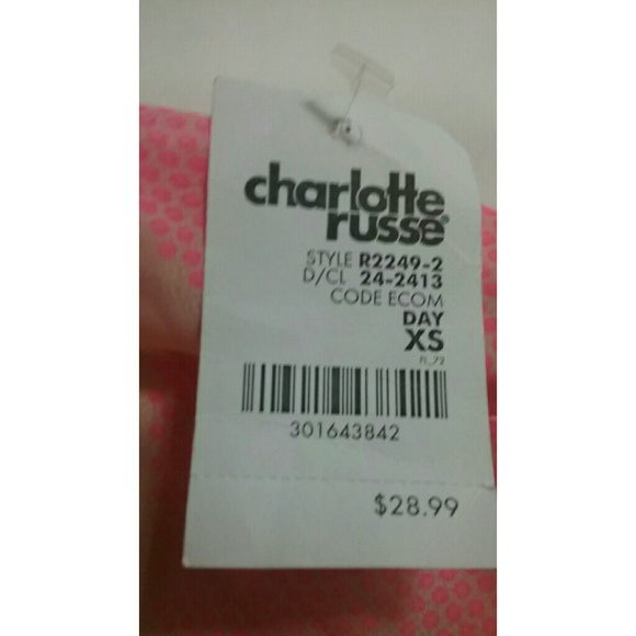 Robe Portefeuille Charlotte Russe - Orange Floral - XS - Poly/spandex - NEUF