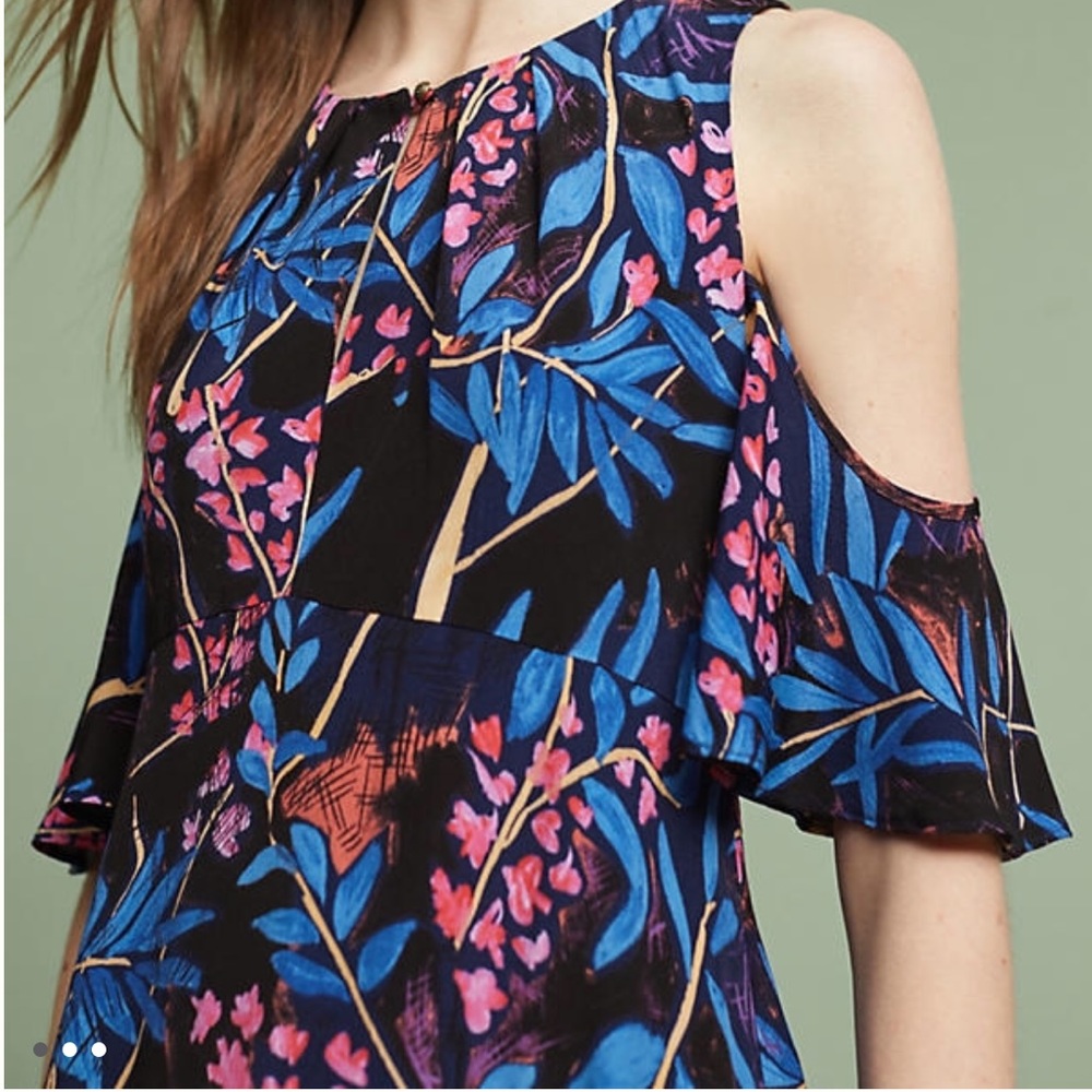 Maeve viscose open shoulder dress Sz 16 - Picture 2 of 3