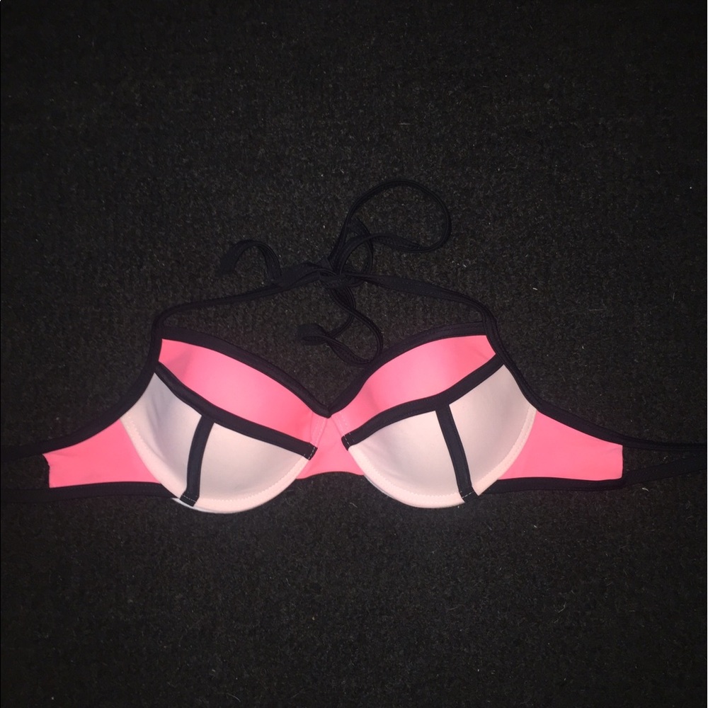 Pink bikini top