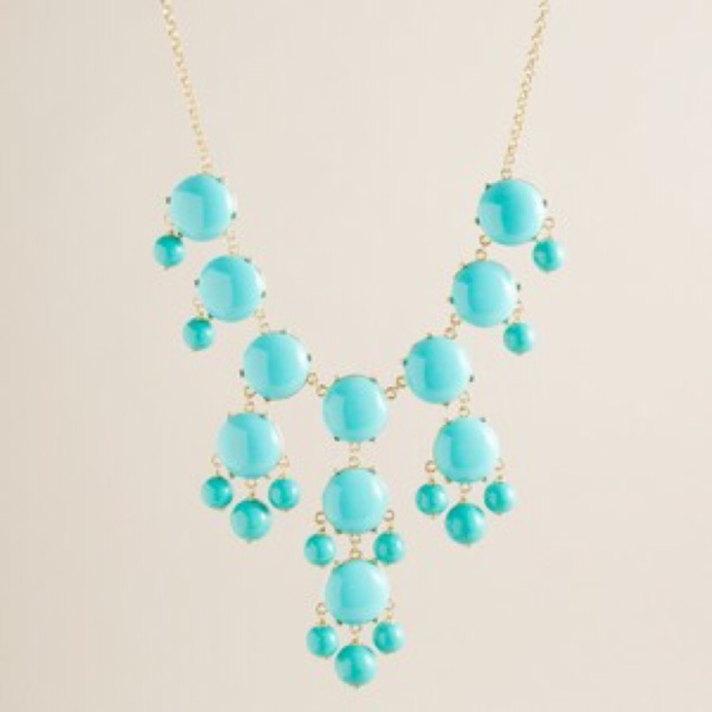 Jcrew Authentic Bubble Turquoise Necklace - image 1