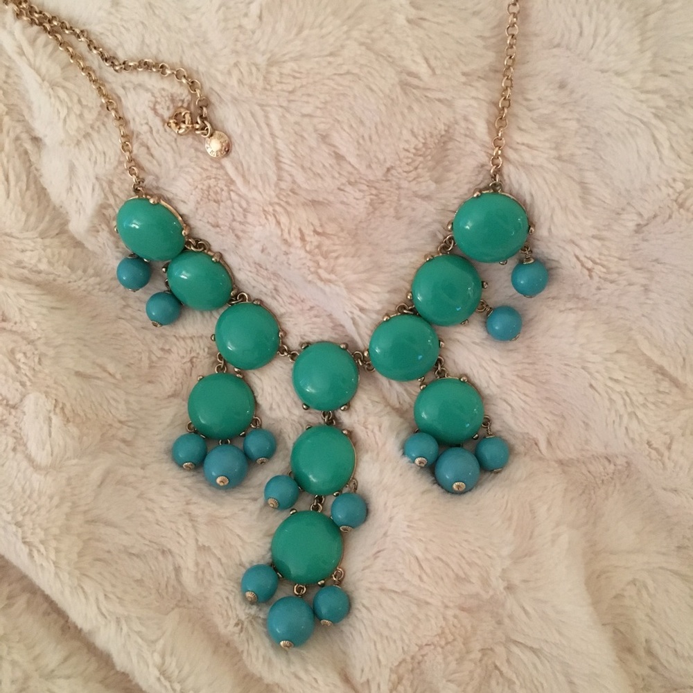 Jcrew Authentic Bubble Turquoise Necklace - image 3