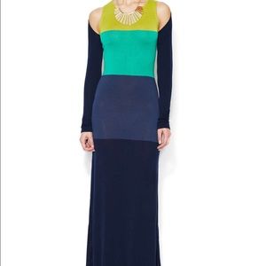 "NOEMA" color-block KNIT maxi dress