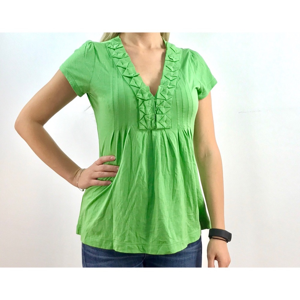 Banana Republic Green Short Sleeve Top