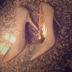 Sparkle Champagne Heels