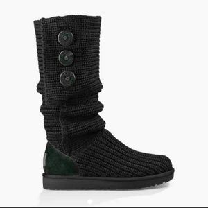 Cable knit black uggs DISCOUNTED SHIPPING 1HR