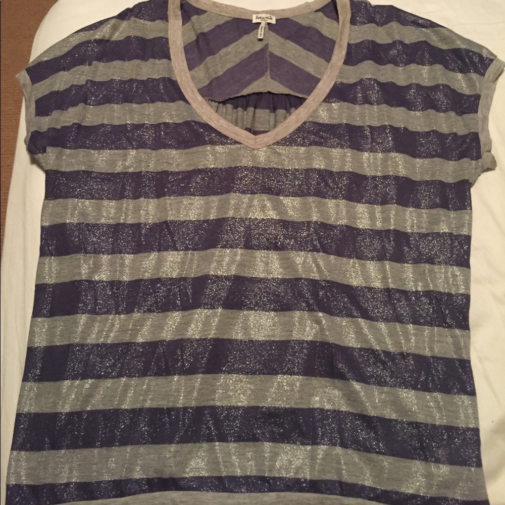 Splendid Sparkle Striped Shirt