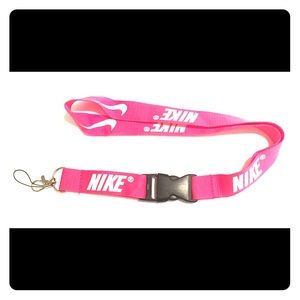 Nike Lanyards on Poshmark New Nike Lanyard ID Badge Holder Pink & White