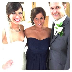 Navy bridesmaid dress