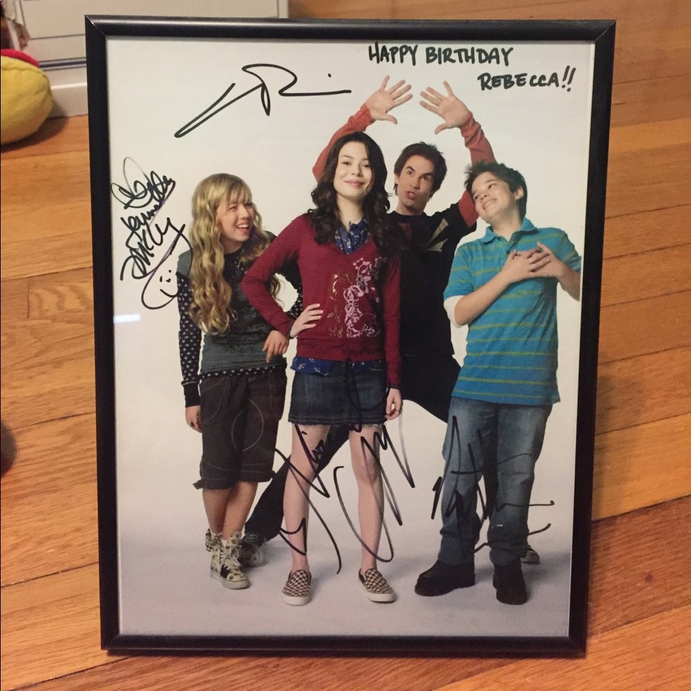 Signed Photo of iCarly Cast