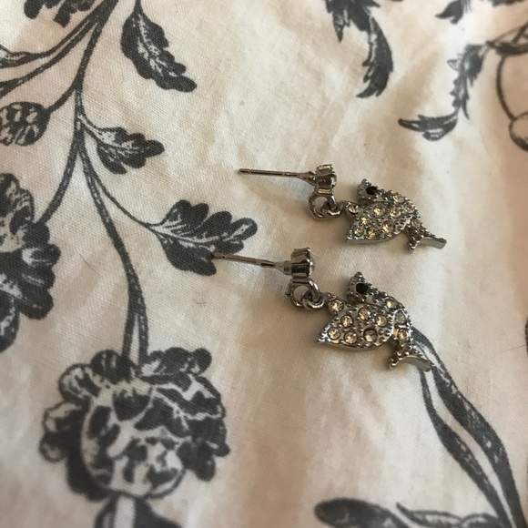 Dove with Crystal detail earrings - Picture 2 of 2