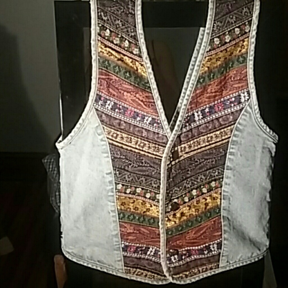 No! Jeans 1980's Vintage Denim Vest