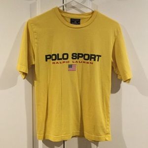 Polo Sport Ralph Lauren Yellow Tee size Medium