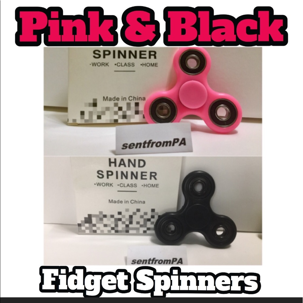 PINK & BLACK Fidget Spinner Hand Spinner