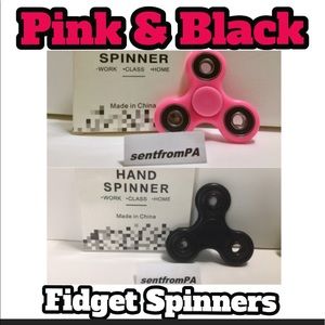 PINK & BLACK Fidget Spinner Hand Spinner