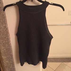 High necked crop top