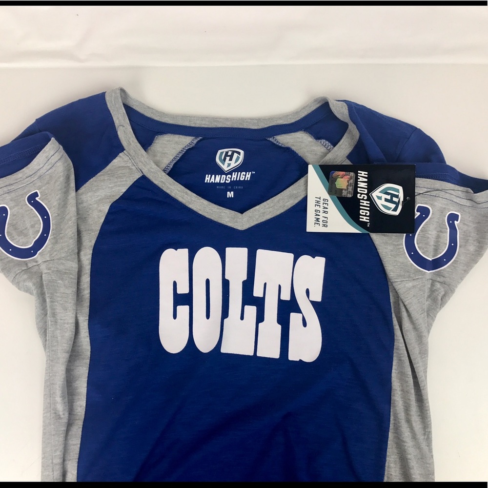 Indianapolis Colts Hands High Women's V-Neck Tee