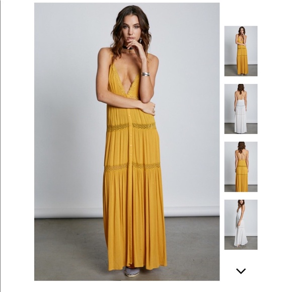 LAST 1️⃣ Crystal Cove Mustard Maxi Dress - Picture 3 of 8