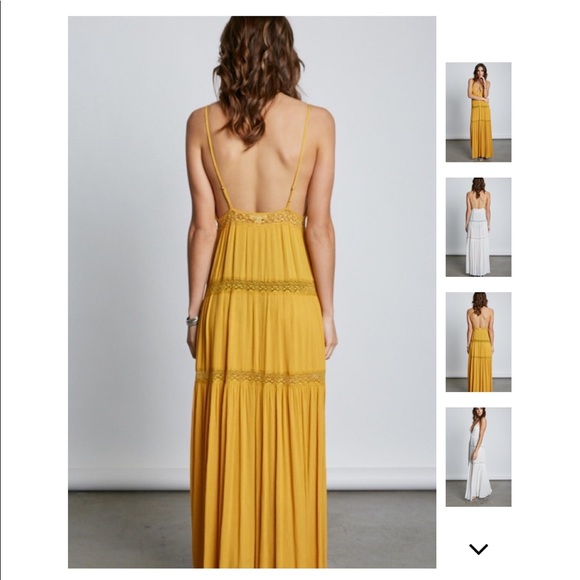 LAST 1️⃣ Crystal Cove Mustard Maxi Dress - Picture 4 of 8