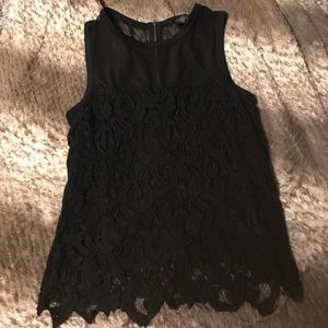 Black lace top